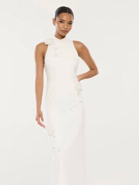 Likely NYC Doiran Gown White Maxi Dress Size 2